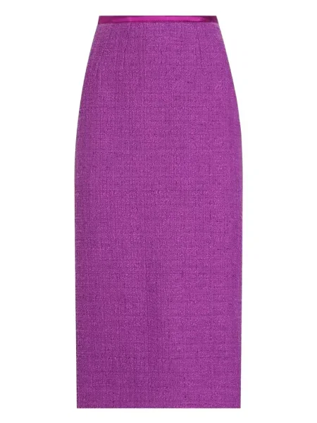 Fustă midi Dolce & Gabbana până la genunchi violet