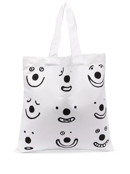 Geantă shopper 10 Corso Como cu imagine alb
