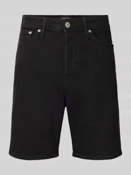 Szorty jeansowe o kroju relaxed fit model TONY' Jack & Jones czarne
