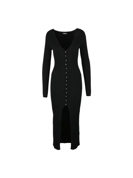 Długa sukienka maxi Dondup czarna