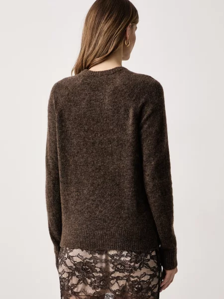 Saint Barth sweter z wełną brązowy