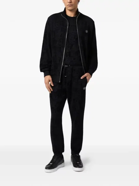 Pantaloni Philipp Plein alergare negru