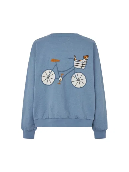 Bluza z kapturem Lollys Laundry z kapturem niebieska