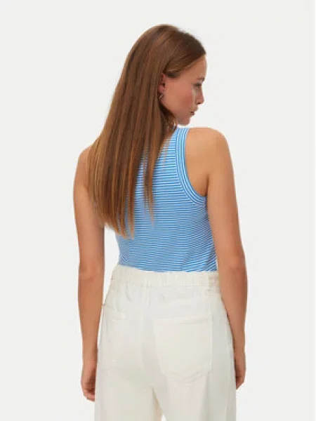 VERO MODA Top bež / azur / bela modra