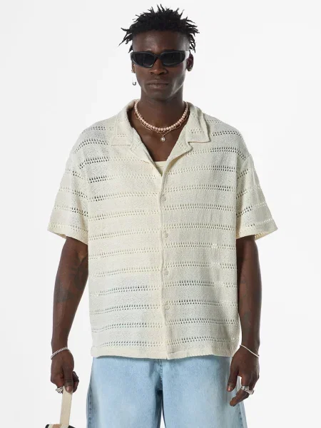 VAMOS CLO Košile vlny bílé