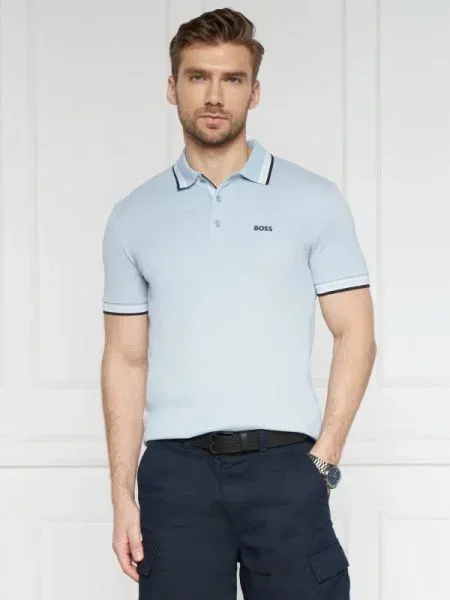 BOSS GREEN Polo Paddy albastru