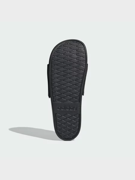 Синтетический шлепанцы Adidas черные