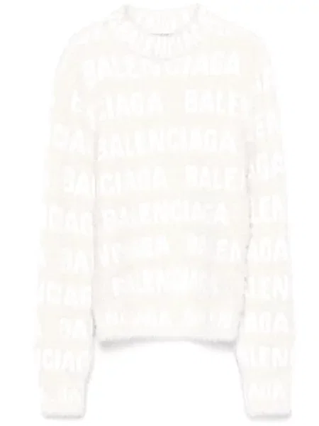 Pulover Balenciaga alb