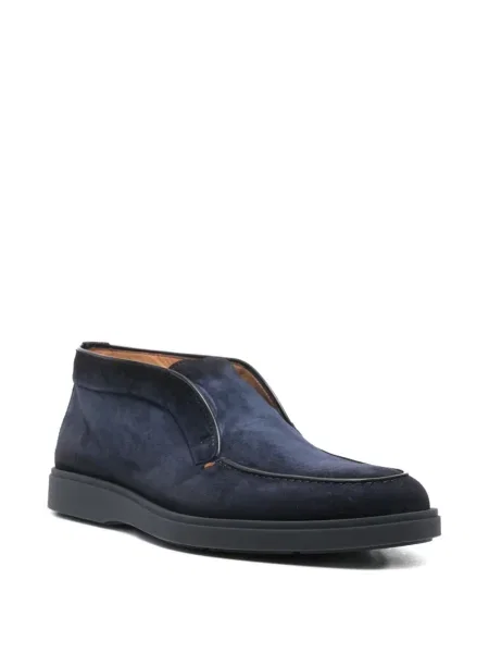 Велурени лоуфъри Santoni синьо