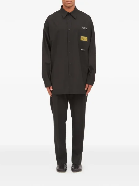 Cămașă Mm6 Maison Margiela lungă negru