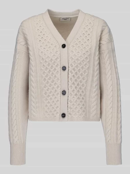 Kardigan rozpinany o kroju regular fit z czystej wełny model PRIMO' Weekend Max Mara