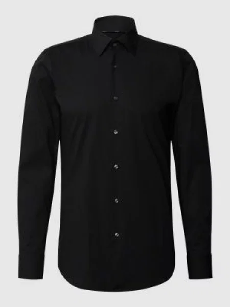 Koszula biznesowa o kroju slim fit z dodatkiem streczu Boss czarna