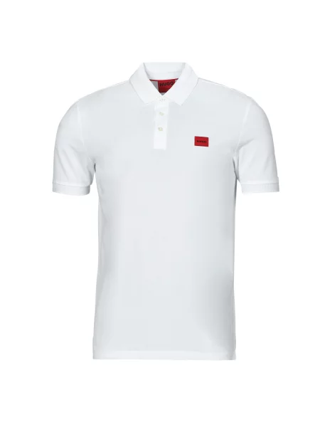Polo majica Hugo s kratkimi rokavi bela
