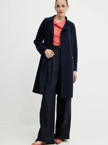 Шовкова блузка BOSS однотонна рожевий