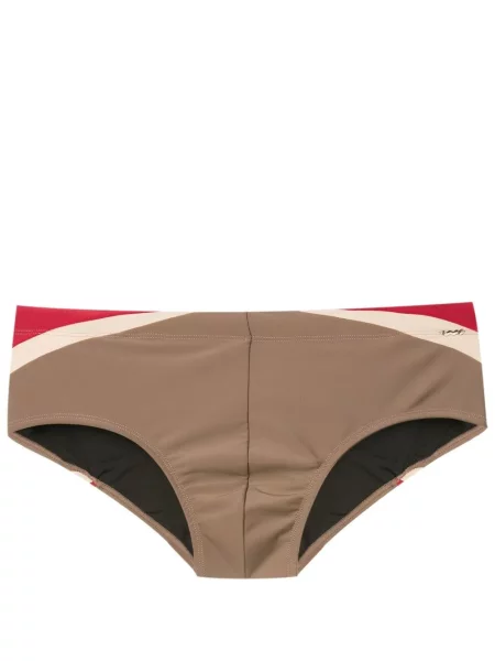 Pruhovaný spodní díl plavek Amir Slama hnědý
