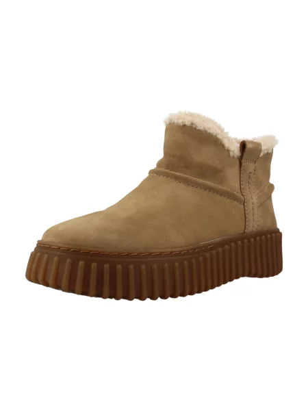 Botki Clarks beżowe