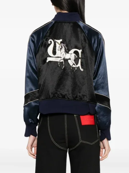 Geacă bomber Undercover cu broderie negru