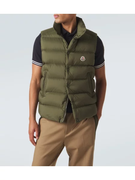 Пухен елец Moncler Tibb зелено