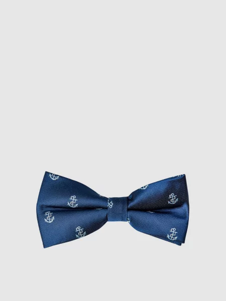 Кожаный галстук-бабочка Arber синий