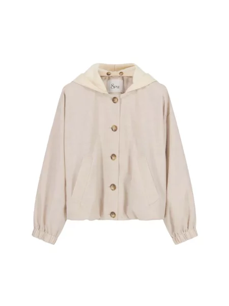 Kurtka 8pm wełniana biała