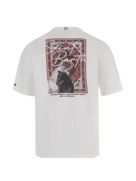 Tricou Mc2 Saint Barth cu imagine alb