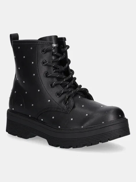 Skechers gyerek bakancs GRAVLEN HI JEWEL STRUT fekete