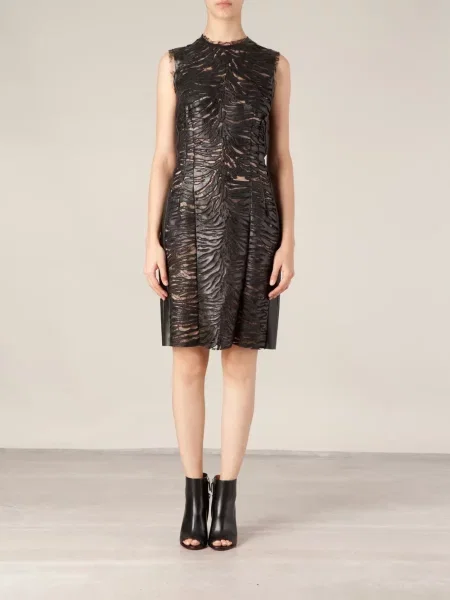 Rochie Alexandre Vauthier din dantelă de costum negru