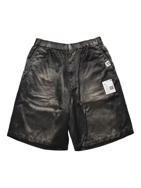 Pantaloni scurți Maison Mihara Yasuhiro din satin negru
