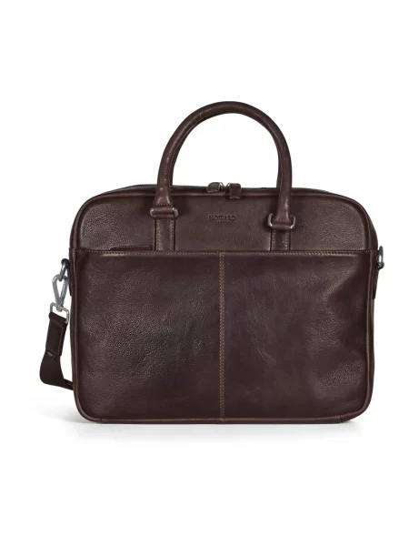 Torba na laptopa Howard London skórzana brązowa