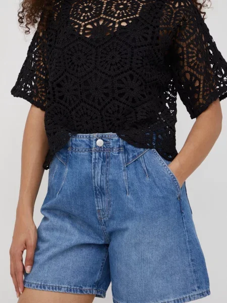 Pantaloni Pepe Jeans albastru