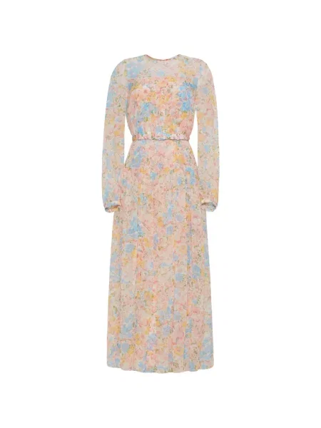 Rochie midi Adam Lippes de mătase cu model floral cu imagine