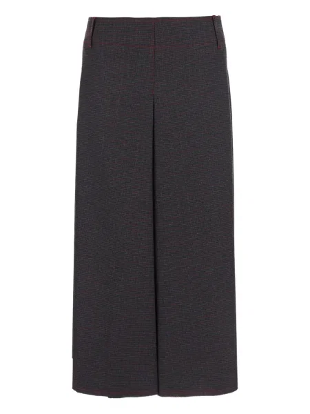 Fustă midi Merci până la genunchi albastru