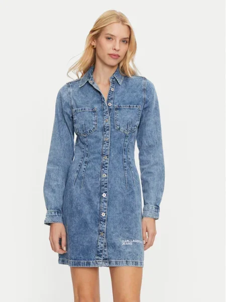 Karl Lagerfeld Jeans Rochie de blugi albastru