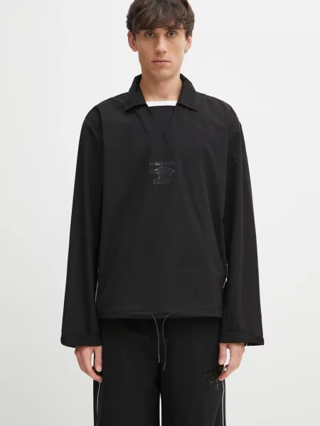 Rains kurtka Rains x Umbro przejściowa oversize czarny