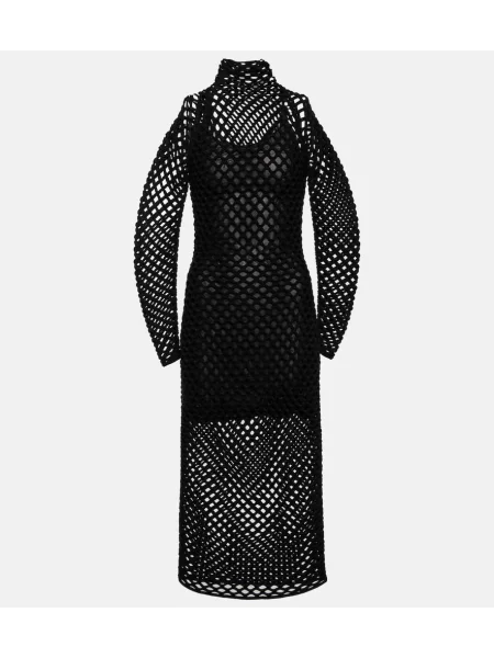 Prozirna haljina Alaã¯a crna