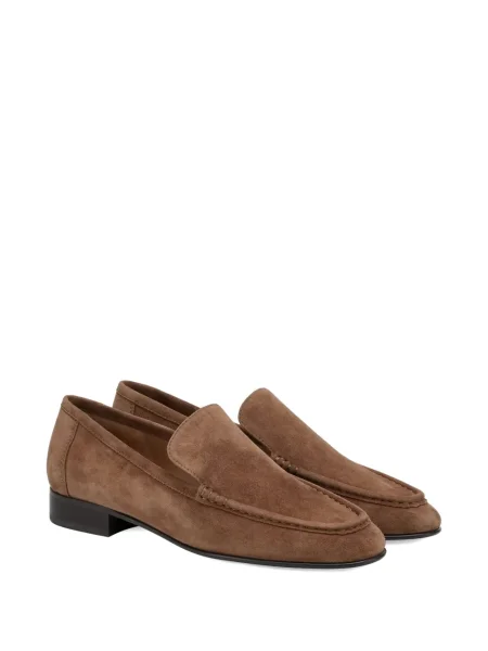 Pantofi loafer Potamy din piele de căprioară maro