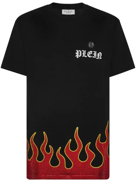 Tricou Philipp Plein cu imagine negru