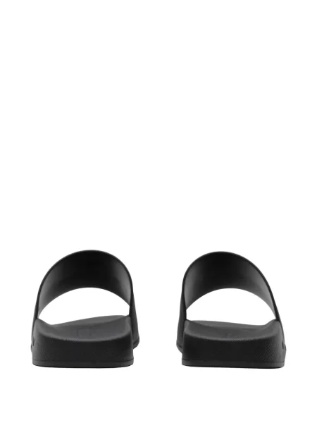 Papuci Burberry cu autograf negru