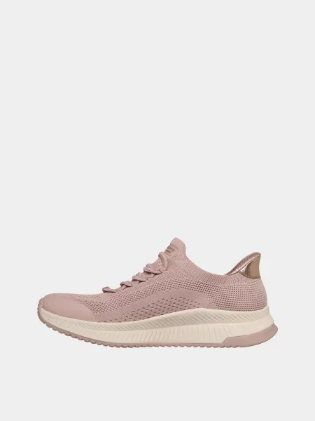 Кожаные повседневные кроссовки Skechers розовые