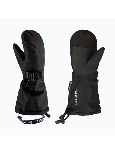 Detské lyžiarske rukavice Viking Nomadic GTX black čierna