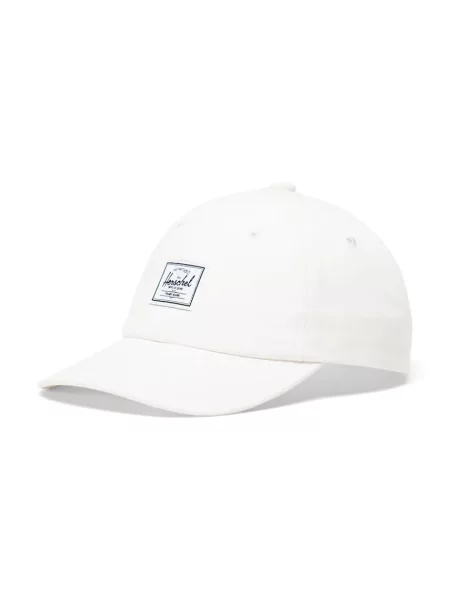 Шапка с козирка Herschel с изчистен дизайн сиво