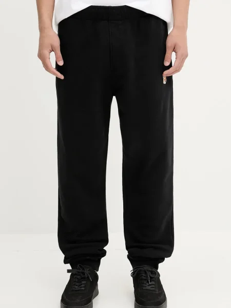 Tepláky Maison Kitsuné Fox Head Patch Regular černá