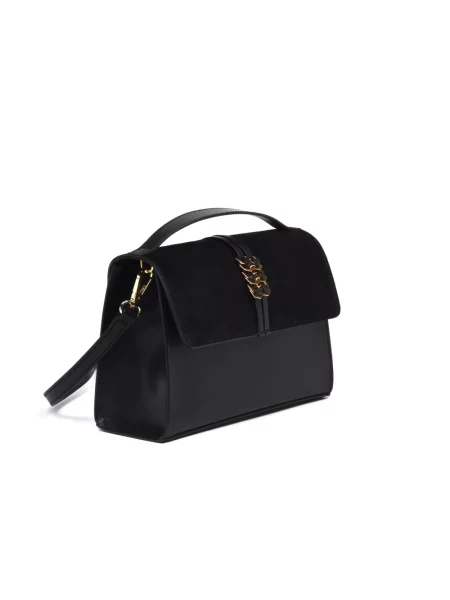 Torebka crossbody Baldinini zamszowa czarna