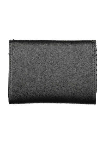 Lniany portfel Valentino Bags czarny