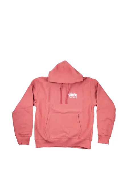 Hanorac cu glugă Stüssy cu imagine roșu