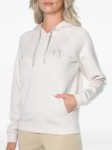 Hanorac cu glugă Armani Exchange cu autograf
