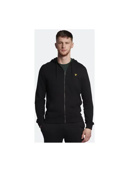 Bluza z kapturem Lyle & Scott z kapturem czarna