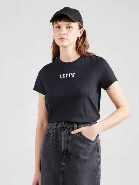 Levi's majica za žene od pamuka THE PERFECT crna