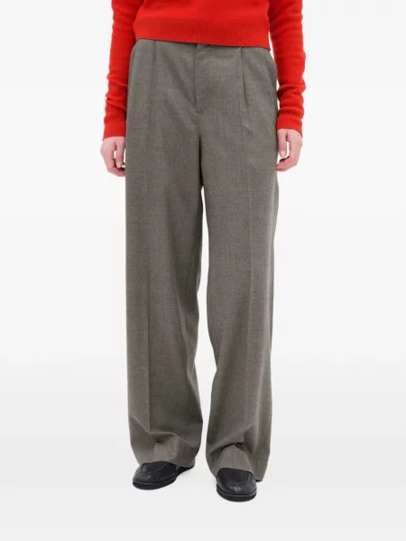 Pantaloni Auralee de lână gri