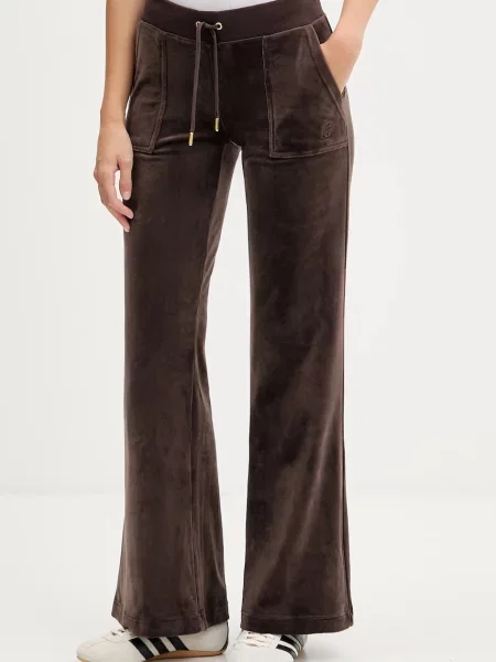 Velur spodnji del trenirke Juicy Couture rjava